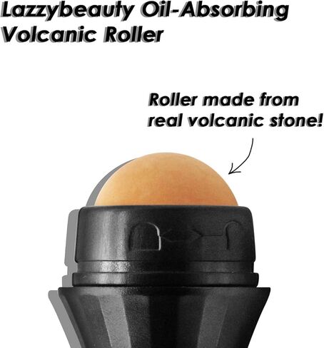 أسطوانة الوجه من لازي بيوتي، أسطوانة للتحكم في البشرة الدهنية، أسطوانة حجرية بركانية لامتصاص الزيت، كرة فولاذية لإزالة الانتفاخات وتبريد وإنعاش البشرة، أداة للعناية ببشرة الوجه قابلة لإعادة الاستخدام، في المنزل أو أثناء التنقل in Kuwait
