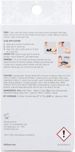 GoldFinger Limited Edition Snow Queen Press On Manicure, Gel Nail Kit, Polish Free Mani, Long Length (Pine Tree) in Kuwait