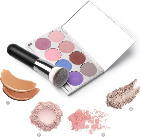 فرشاة كريم الأساس UNIMEIX Kabuki للوجه، فرشاة واقية من الشمس، فرش مكياج كريم الأساس للمكياج السائل والبودرة in Kuwait