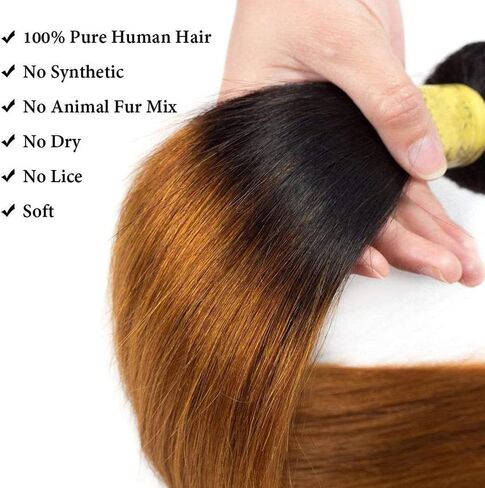 حزم الشعر البشري البني 1b30 أومبير حزم الشعر البشري مستقيم 8 10 12 بوصة غير المجهزة البرازيلي الشعر البشري التمديد أومبير حزم للنساء السود لحمة مزدوجة 100 جرام / قطعة in Saudi Arabia