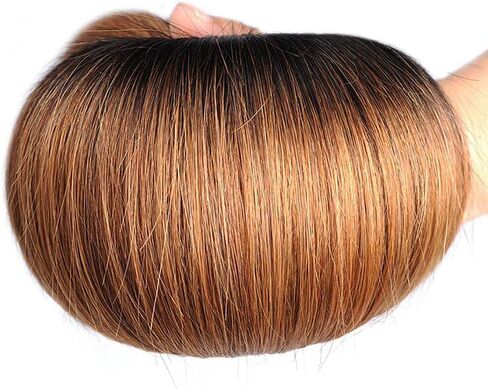 حزم الشعر البشري البني 1b30 أومبير حزم الشعر البشري مستقيم 8 10 12 بوصة غير المجهزة البرازيلي الشعر البشري التمديد أومبير حزم للنساء السود لحمة مزدوجة 100 جرام / قطعة in Saudi Arabia