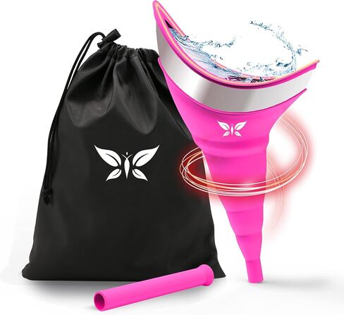 Urinal for Women, Reusable Female Urinal, Portable Female Urination Device, Silicone Pee Funnel for Women Standing Up to Pee, Waterproof Women Funnel Urine Cups for Hiking Road Trip in Saudi Arabia