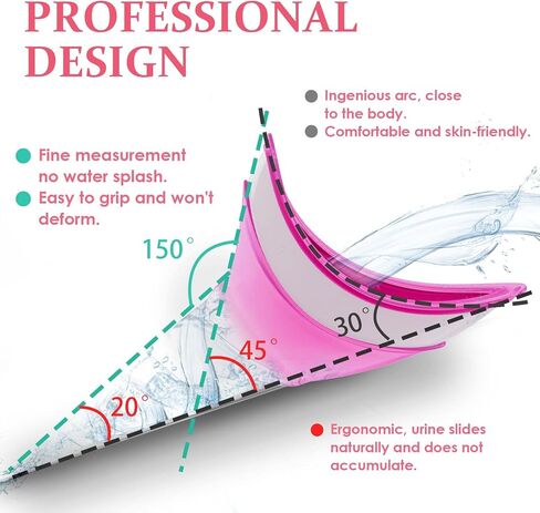 Urinal for Women, Reusable Female Urinal, Portable Female Urination Device, Silicone Pee Funnel for Women Standing Up to Pee, Waterproof Women Funnel Urine Cups for Hiking Road Trip in Saudi Arabia