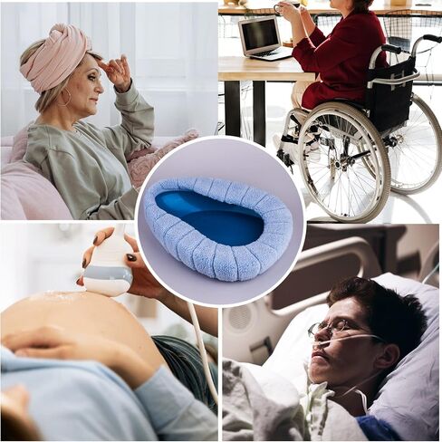 Bed Pan Cushion Bedpans Seat Covers Soft Suitable for All Kinds of Contoured Stainless Steel and Plastic Bedpan, Warm, Stretchable, Non-Irritating, 1.0 Count in Kuwait