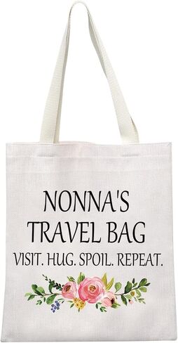 GJTIM Nonna Gift for Grandma from Grandchildren Nonna Travel Gift Grandmother Zipper Pouch Makeup bag(Nonna's Travel Black) in Saudi Arabia