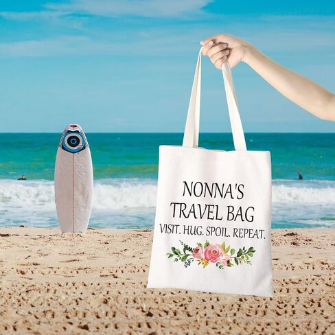 GJTIM Nonna Gift for Grandma from Grandchildren Nonna Travel Gift Grandmother Zipper Pouch Makeup bag(Nonna's Travel Black) in Saudi Arabia