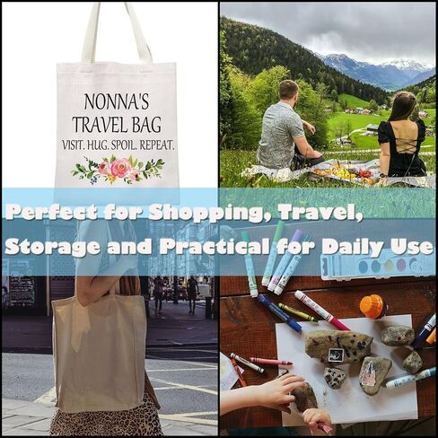 GJTIM Nonna Gift for Grandma from Grandchildren Nonna Travel Gift Grandmother Zipper Pouch Makeup bag(Nonna's Travel Black) in Saudi Arabia