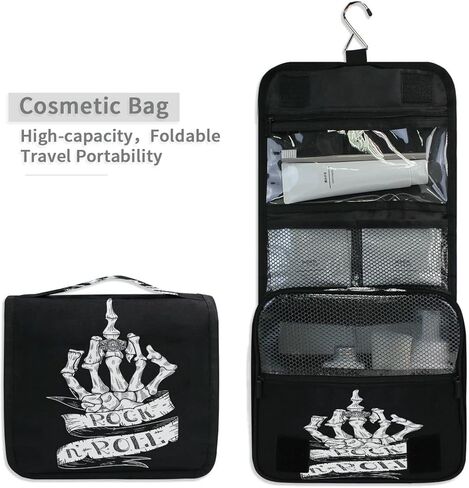 Animal Cow Print Toiletry Bag Hanging Toiletry Bag Makeup Cosmetic Bag Travel Organizer Case for Women Men in Saudi Arabia