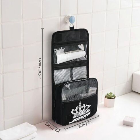 Animal Cow Print Toiletry Bag Hanging Toiletry Bag Makeup Cosmetic Bag Travel Organizer Case for Women Men in Saudi Arabia