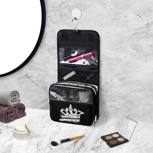 Animal Cow Print Toiletry Bag Hanging Toiletry Bag Makeup Cosmetic Bag Travel Organizer Case for Women Men in Saudi Arabia