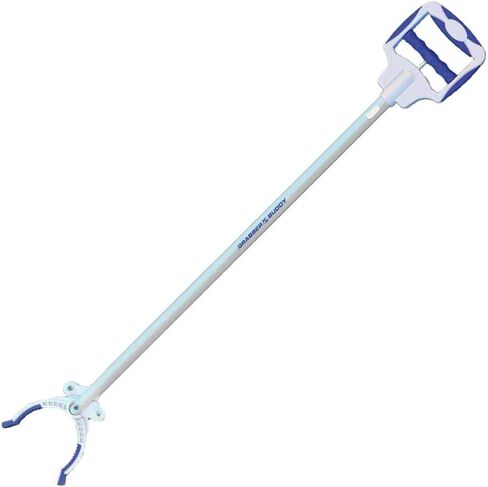 GRABBER BUDDY, Innovative Reacher Tool Aluminum 30 Inch, White, Blue, Alluminum, 2.5 Foot, 1 Count in Saudi Arabia