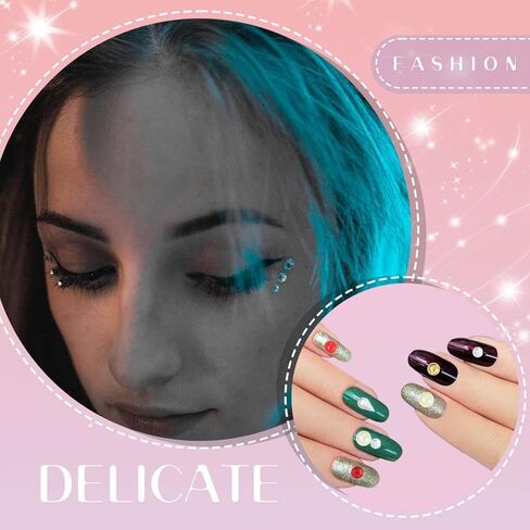 5 أوراق من ملصقات الوجه الكريستالية من Ludress، جواهر الوجه الهذيان، جواهر الجسم اللامعة، أحجار الراين المسيل للدموع، وشم حورية البحر، مجوهرات الجسم DIY، إكسسوارات مكياج فنية للنساء والفتيات (النمط 3) in Kuwait