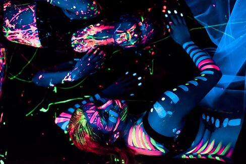 مجموعة طلاء الوجه والجسم ميدنايت جلو UV Neon Face & Body Paint (7 زجاجات 59.6 مل لكل منهما) طلاء فلوري تفاعليٍ بلون أسود فاتح - آمن، يغسل على البشرة، غير سام in Kuwait