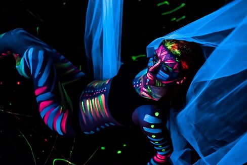 مجموعة طلاء الوجه والجسم ميدنايت جلو UV Neon Face & Body Paint (7 زجاجات 59.6 مل لكل منهما) طلاء فلوري تفاعليٍ بلون أسود فاتح - آمن، يغسل على البشرة، غير سام in Kuwait