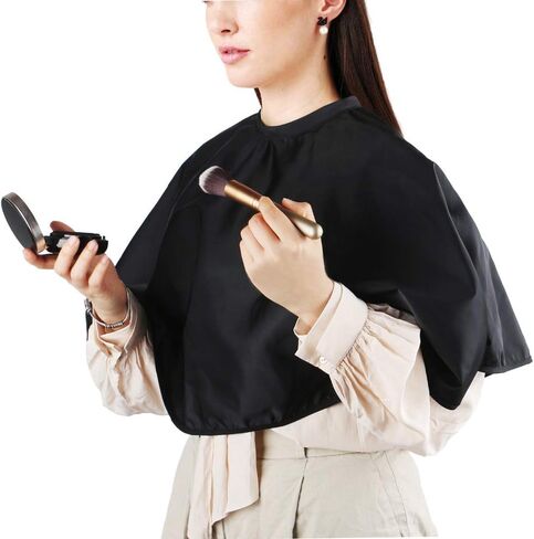 رداء بلاك ميك أب من أوكا، غطاء شعر احترافي قصير مقاوم للماء قابل للتعديل، غطاء رأس حلاق، خفيف الوزن، مشط حلاق، غطاء شامبو للشعر لفناني المكياج in Saudi Arabia