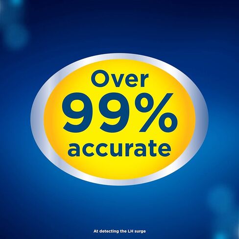 مجموعة اختبار الإباضة الرقمية (OPK) - أزرق شفاف، ثبت أنه يساعدك على الحمل، حامل رقمي واحد و20 اختبار in Kuwait