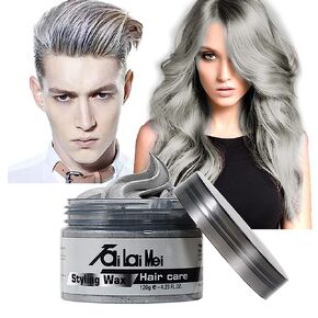 TailaiMei Temporary Blue Hair Wax 4.23oz, Instant Hairstyle Mud Cream, Hair Pomades for Party, Cosplay, Nightclub, Masquerade, Halloween.(Blue)