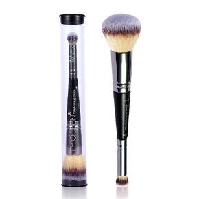 Makeup Brushes,Luxe Duo Complexion Perfection Brush,Foundation & Concealer Applicator In One,Airbrushed finish for Flawless Liquid, Cream, Powder,Blending, Buffing,Concealer