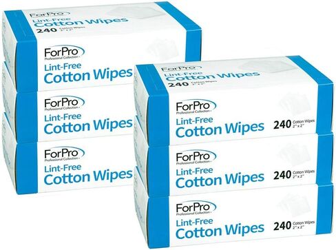 ForPro Professional Collection Lint-Free Cotton Wipes, 100% Pure Cotton Gauze, 2" x 2", White, 240-Count in Saudi Arabia
