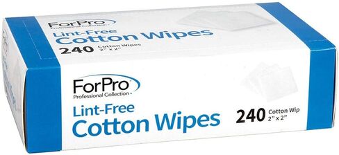ForPro Professional Collection Lint-Free Cotton Wipes, 100% Pure Cotton Gauze, 2" x 2", White, 240-Count in Saudi Arabia