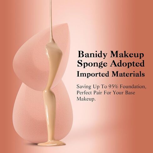 Makeup Sponge Set with Breathable Face Sponge Holder for Travel Foundation Organic Beauty Sponges for Makeup Soft Blender Sponges Professional Black in Saudi Arabia