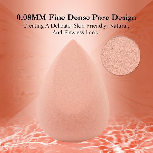 Makeup Sponge Set with Breathable Face Sponge Holder for Travel Foundation Organic Beauty Sponges for Makeup Soft Blender Sponges Professional Black in Saudi Arabia