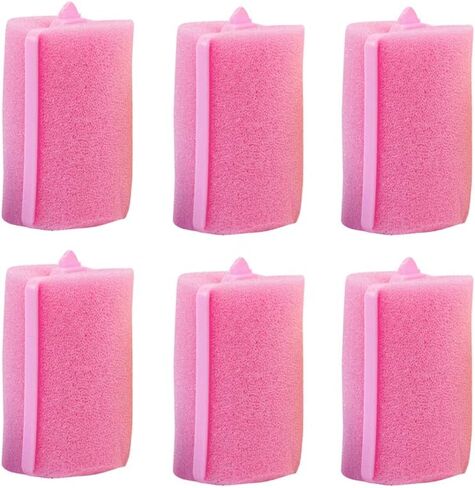 بكرات شعر اسفنجية كبيرة الالوان 6 قطع in Kuwait