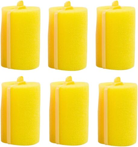 بكرات شعر اسفنجية كبيرة الالوان 6 قطع in Kuwait