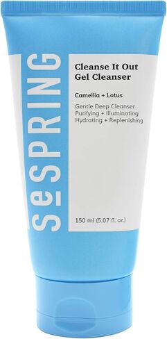 SeSpring Cleanse It Out Gel Cleanser, Formulated with Camellia and Lotus, Korean Skincare, Clean Beauty, Vegan, Cruelty Free, and Paraben Free in Saudi Arabia