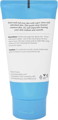 SeSpring Cleanse It Out Gel Cleanser, Formulated with Camellia and Lotus, Korean Skincare, Clean Beauty, Vegan, Cruelty Free, and Paraben Free in Saudi Arabia