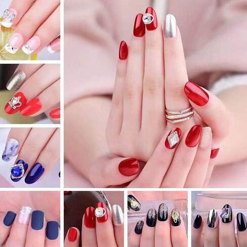 500PCS Fake Nails,False Nails Tips, Clear Acrylic Nail Tips, French Nail Tips,Clear Lady French Acrylic Style, 10 Multi-Sizes Fit for Nail Salons and DIY Nail Art in Kuwait