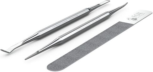 Fox Medical Equipment Ingrown Toenail Treatment Tools - Nail Care Kit - Podiatry Tools - Stainless Steel Nail File - Pedicure Kit - Ingrown Toenail Removal Kit - Best Toenail File - Toe Nail Corrector in Saudi Arabia
