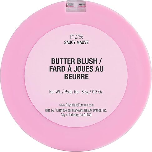 Physicians Formula Earth Day Butter Blush Saucy Mauve، جمال نظيف، تم اختباره من قبل أطباء الجلدية، نباتي، لم يتم الإساءة إلى الحيوانات لتصنيعه. in Kuwait