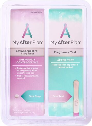 OHM My After Plan حبوب منع الحمل الطارئة (ليفونورجيستريل 1.5 مجم) بالإضافة إلى اختبار الحمل للمتابعة in Kuwait