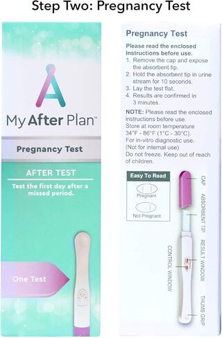 OHM My After Plan حبوب منع الحمل الطارئة (ليفونورجيستريل 1.5 مجم) بالإضافة إلى اختبار الحمل للمتابعة in Kuwait