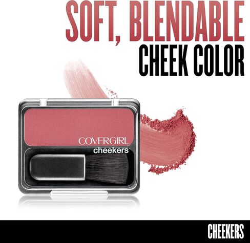 COVERGIRL Cheekers Blendable Powder Blush Rock 'n Rose, .12 oz (packaging may vary) in Kuwait