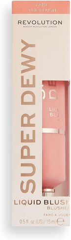 Revolution Beauty, Superdewy Liquid Blush, Richly Pigmented & Buildable, Blendable Formula, Blush Me Up, 0.5 Fl. Oz. in Kuwait