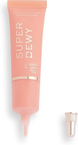 Revolution Beauty, Superdewy Liquid Blush, Richly Pigmented & Buildable, Blendable Formula, Blush Me Up, 0.5 Fl. Oz. in Kuwait