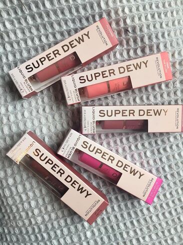 Revolution Beauty, Superdewy Liquid Blush, Richly Pigmented & Buildable, Blendable Formula, Blush Me Up, 0.5 Fl. Oz. in Kuwait