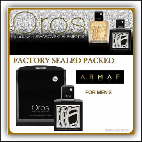 Armaf Oros 2.9 Oz Eau De Parfum Spray for Men with Swarovski Elements in Saudi Arabia