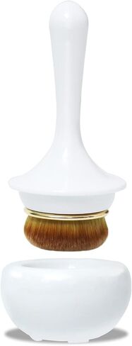 Foundation Brush for Liquid Makeup, Kabuki Foundation Brush for Liquid, Cream or Flawless Powder Foundation Blending Brush (Black) in Saudi Arabia