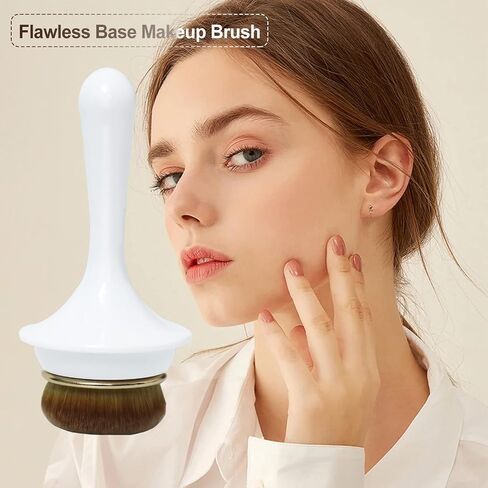 Foundation Brush for Liquid Makeup, Kabuki Foundation Brush for Liquid, Cream or Flawless Powder Foundation Blending Brush (Black) in Saudi Arabia