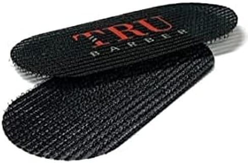 TRU BARBER Hair Grippers for Men and Women - Salon and Barber, Hair Clips for Styling, Sectioning, Cutting and Coloring, Nonslip Grips, Hair holder (Black/Red) 2 Count (Pack of 1) in Kuwait