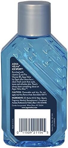 Aqua Velva Cooling Mens After Shave, Ice Sport, Vitamin E and Pro Vitamin B5, Soothes, Cools, and Refreshes Skin- 3.5 Ounce in Saudi Arabia