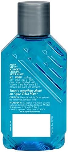 Aqua Velva Cooling Mens After Shave, Ice Sport, Vitamin E and Pro Vitamin B5, Soothes, Cools, and Refreshes Skin- 3.5 Ounce in Saudi Arabia