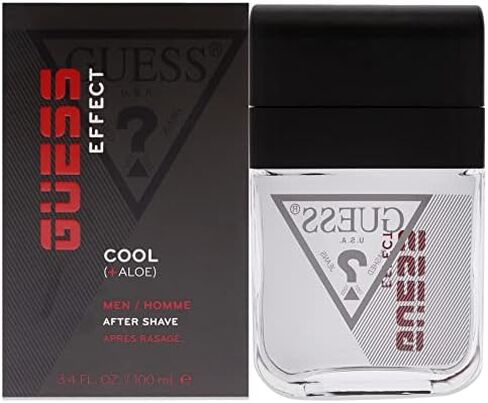 GUESS Effect Grooming COOL After Shave with Aloe Vera for Men, 3.4 Fl Oz in Saudi Arabia