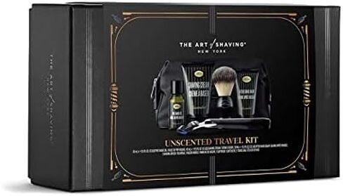 The Art of Shaving Unscented Travel Kit - Men's Razor with Pre-Shave Oil, Shaving Cream, Shaving Brush & After-Shave Balm in Saudi Arabia