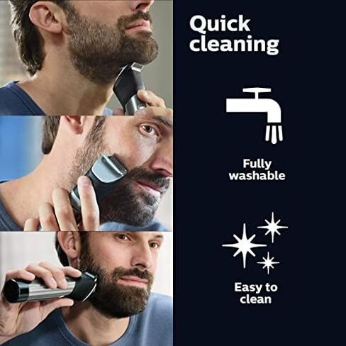 Philips Norelco Series 9000, Ultimate Precision Beard and Hair Trimmer with Beard Sense Technology for an Even Trim, BT9810/40 in Saudi Arabia