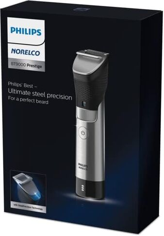 Philips Norelco Series 9000, Ultimate Precision Beard and Hair Trimmer with Beard Sense Technology for an Even Trim, BT9810/40 in Saudi Arabia