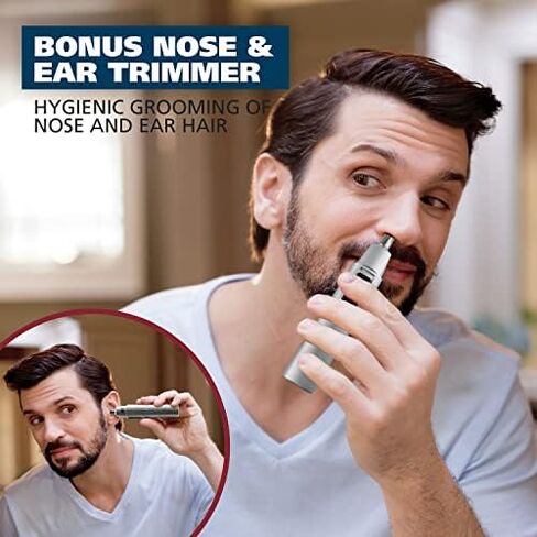 Wahl Mustache and Beard Trimmer with Precision Ground Blades and 8 Different Trimming Lengths - Model 5537-420 in Saudi Arabia